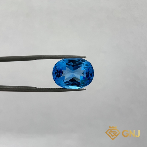 Đá Topaz Xanh Tự Nhiên Xanh Dương 15ct - GNJ