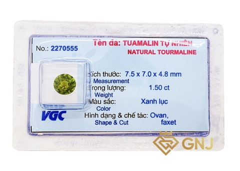 Đá Tourmaline xanh lục Tài Lộc