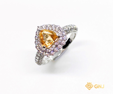 Nhẫn Đá Tourmaline Vàng Thiên Nhiên - GNJ