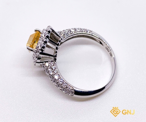 Nhẫn Đá Tourmaline Vàng Thiên Nhiên - GNJ