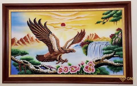 Tranh Đá Quý Đại Bàng Tung Cánh - GNJ