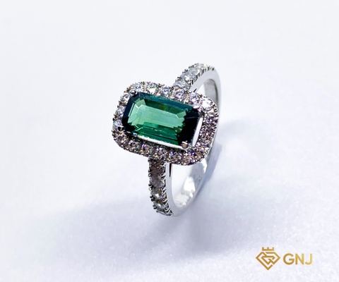 Nhẫn Tourmaline Xanh Phú Quý - GNJ