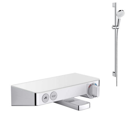 Bộ sen Bồn tắm ổn nhiệt Hansgrohe Shower Tablet Select 300 13151400 +26536400