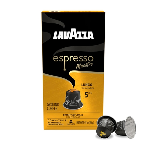 Cà phê Viên nén Nespresso Lavazza Lungo 5  - hộp 10 viên vỏ Nhôm
