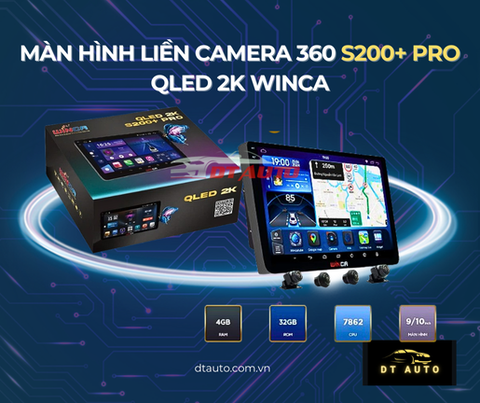 Màn hình Android liền Camera 360 Winca S200+ Pro QLED 2K chính hãng lắp đặt tận nơi