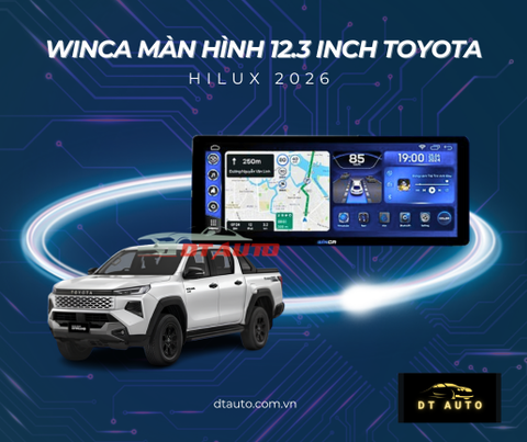 Màn Hình Android Winca 12.3 Inch Cho Toyota Hilux 2026 – Đại lý uy tín, Giá ưu đãi tặng kèm Thủ Đức