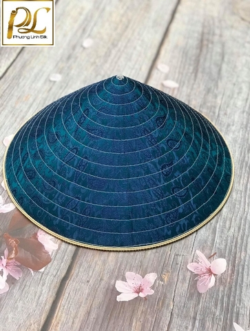 NÓN LÀNG CHUÔNG BỌC LỤA TƠ TẰM KỸ THUẬT VẠN PHÚC FORM NHỎ
