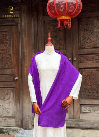 KHĂN LỤA VÂN CỔ TRUYỀN 100% - HÀ ĐÔNG VẠN PHÚC