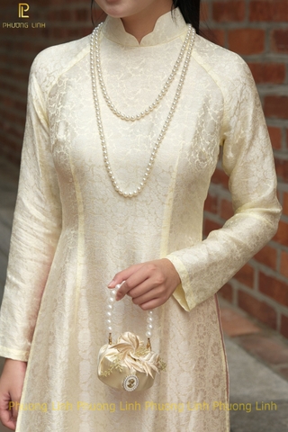 ÁO DÀI LỤA TƠ TẰM HÀ ĐÔNG CẨM GIAO