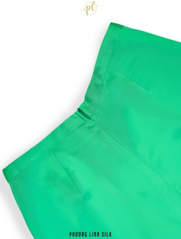 QUẦN PHI HÀN CHUN SAU KHÓA TRƯỚC ÁO DÀI ( MÀU XANH NGỌC)