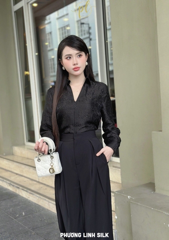 ÁO SƠ MI LỤA TƠ TẰM CÁCH ĐIỆU