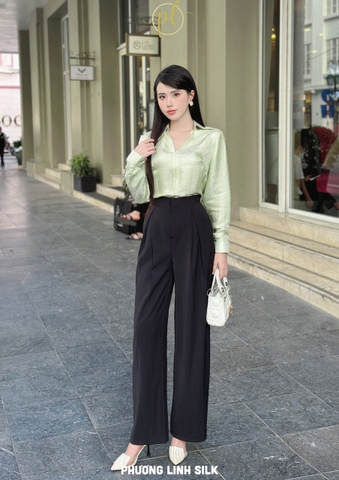 ÁO SƠ MI LỤA TƠ TẰM CÁCH ĐIỆU