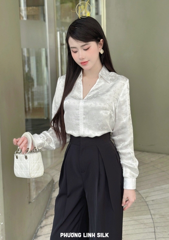 ÁO SƠ MI LỤA TƠ TẰM CÁCH ĐIỆU