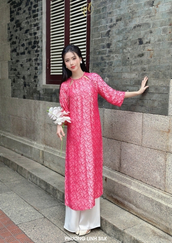 ÁO DÀI LỤA TƠ TẰM Ý HIÊN