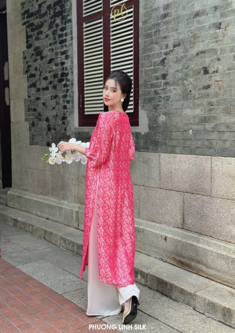 ÁO DÀI LỤA TƠ TẰM Ý HIÊN