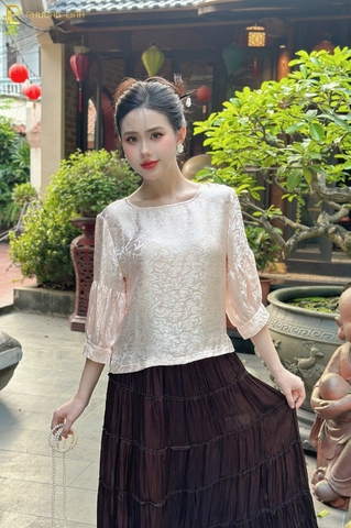 ÁO LỤA TẦM PHƯƠNG - HỒNG