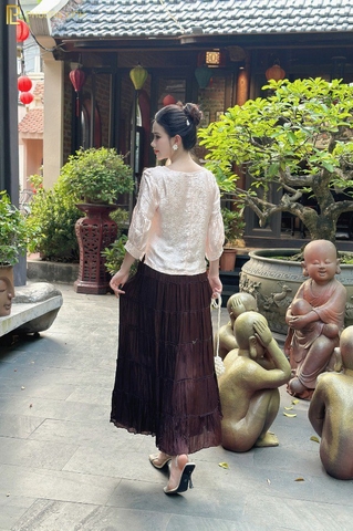 ÁO LỤA TẦM PHƯƠNG - HỒNG