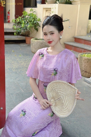 ĐẦM LỤA QUYÊN CÁT - TÍM