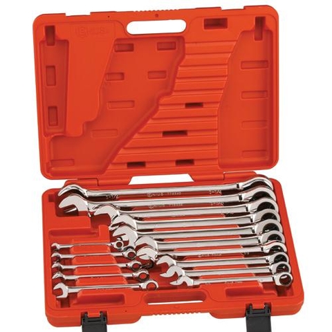BỘ CỜ LÊ VÒNG MIỆNG TỰ LẮC LOẠI BÓNG 15 chi tiết hệ inch