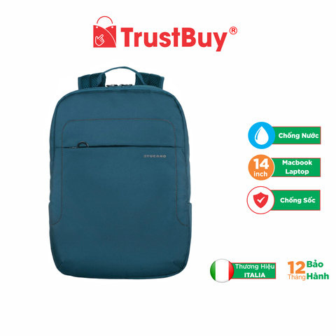 Balo Đựng Laptop Macbook Ultrabook 14 inch TUCANO LUP ZAINO - Blue - Hàng Chính Hãng