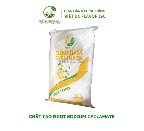 CHẤT TẠO NGỌT SODIUM CYCLAMATE  là một chất làm ngọt, màu trắng, không mùi, tan nhiều trong nước, có khả năng làm ngọt nhân tạo và nó ngọt gấp hơn 50 lần đường mía