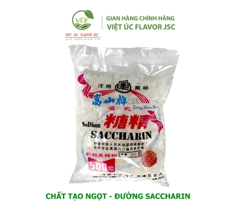 CHẤT TẠO NGỌT SACCHARIN  là một phụ gia tạo ngọt nhân tạo, còn được gọi với tên khác là đường không sinh năng lượng; độ ngọt của saccharin cao hơn đường saccharose 300 lần nhưng ở nồng độ cao saccharin có dư vị của kim loại. Saccharin được sử dụng để làm