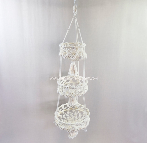 Giỏ 3 tầng chất liệu sợi