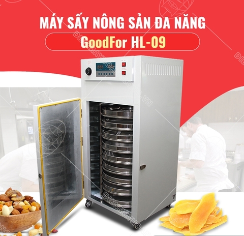 Máy sấy nông sản đa năng GoodFor HL-09(Tròn)