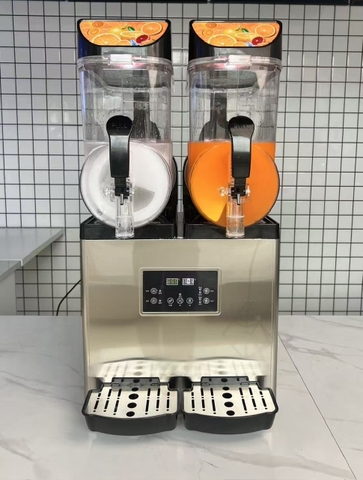 Máy làm kem siro tuyết 2 ngăn