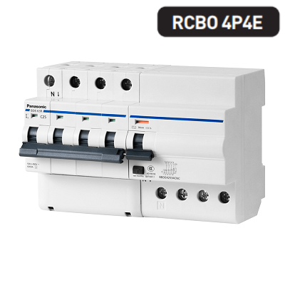 BBDE44034CNV - RCBO 4P 40A 30mA 6kA Panasonic