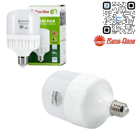 Bóng đèn led trụ 20W Rạng Đông TR80N1/20W