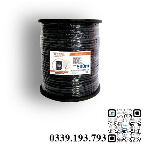 Dây điện thoại CAT3 ngoài trời có cáp cường lực 25AWG Việt Hàn