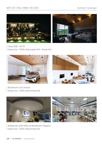 Catalogue bảng giá đèn GSlighting