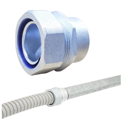 Đầu nối ống ruột gà lõi thép với ống thép ren (Đầu nối răng trong)