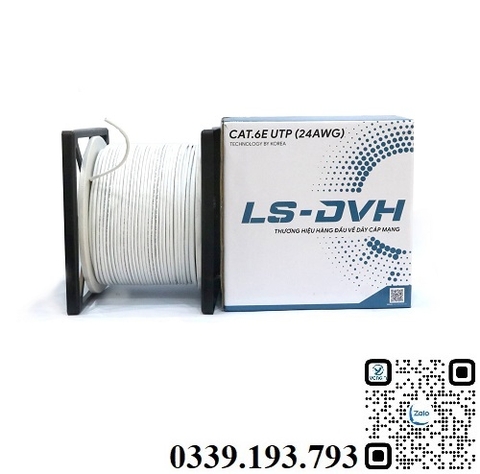 Dây cáp mạng LS-DVH CAT6E UTP 24AWG - Việt Hàn