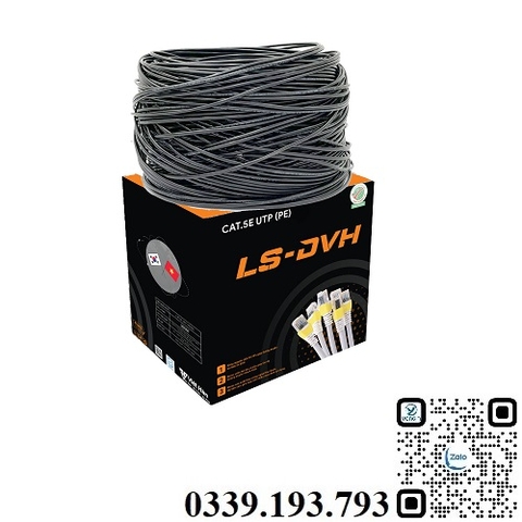 Dây cáp mạng ngoài trời vỏ PE LS-DVH CAT5E UTP 25AWG PE Việt Hàn