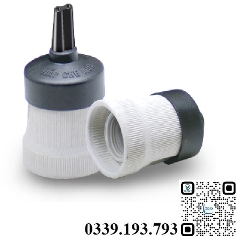 Đui đèn sứ có nắp che mưa Sopoka SU2