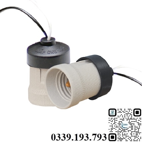 Đui đèn sứ có nắp che mưa Sopoka V3/2