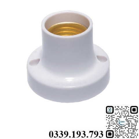 Đui đèn thẳng lắp trần Sopoka ĐT5(A) Nhựa PBT