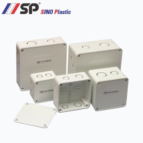 Hộp nối dây 110x110x80 E265/23X có lỗ chờ sẵn