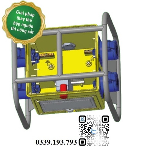 Hộp nguồn thi công nhựa khung sắt 1 pha YGBOXN-S1