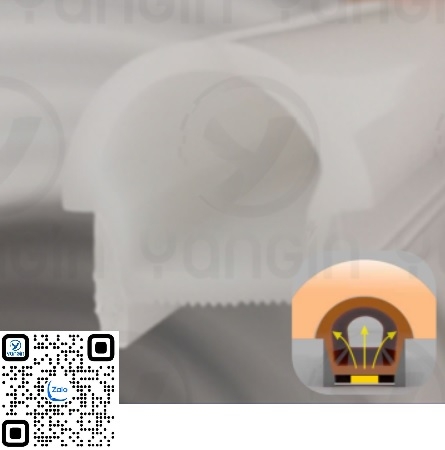 LED silicon âm mặt sáng cong 20x20 YGS180-2020A-1