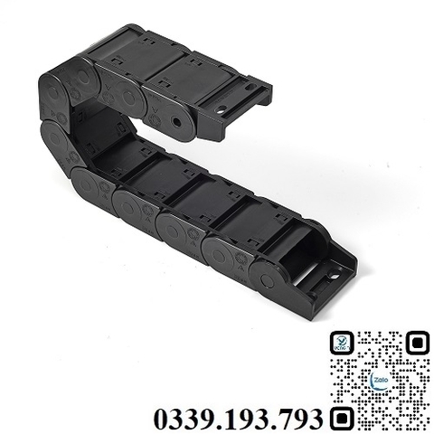 Máng xích nhựa cầu kín, cao trong 25mm