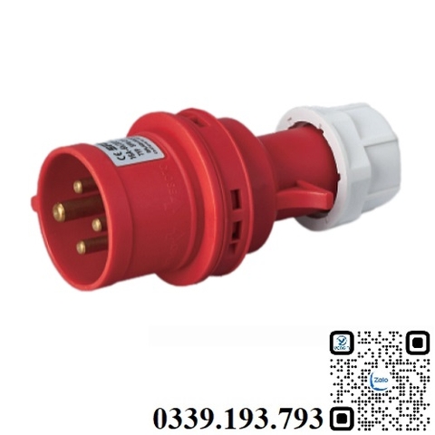 Phích cắm công nghiệp 3 pha 4 chấu 32A 3P+E IP44 MDPlus MDP-024
