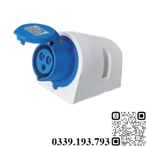 Ổ cắm công nghiệp cố định 3 chân 32A IP44 MDPlus MDP-123