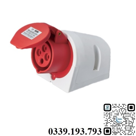 Ổ cắm công nghiệp cố định 3 pha 4 chân 32A IP44 MDPlus MDP-124