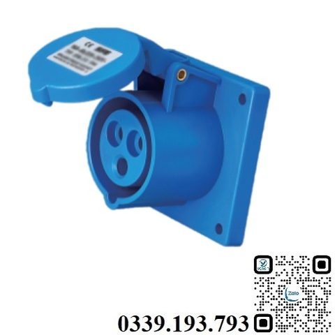 Ổ cắm công nghiệp âm 3 chân 16A IP44 MDPlus MDP-313