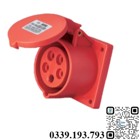 Ổ cắm công nghiệp âm 3 pha 5 chân 32A IP44 MDPlus MDP-325
