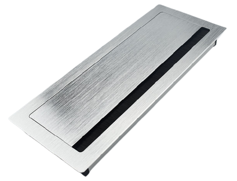 Nắp điện âm bàn nhôm phay xước có giảm chấn