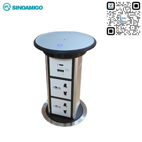 Ổ cắm điện âm bàn Sinoamigo SMT-4S